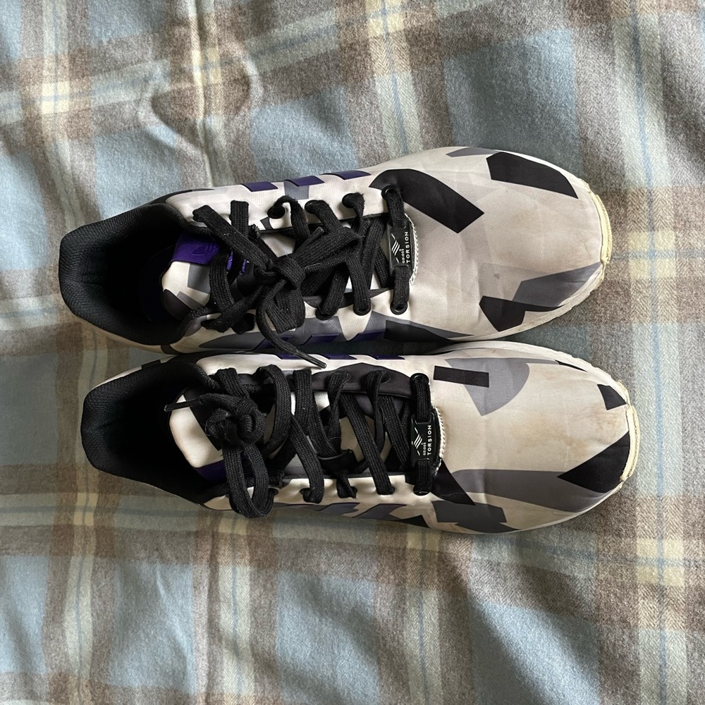 Adidas colorful trainers size 12 US.
